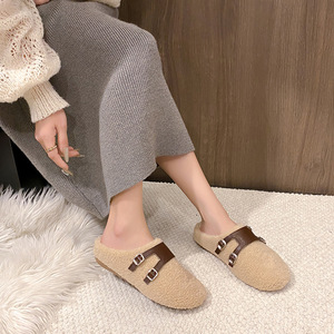 Chaussures Birkan pour femmes, mode printemps automne et hiver, chaussures d'extérieur chaudes à semelle souple en fourrure Plus916 - Product Image 2