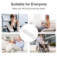 Bande d'alimentation intelligente Wifi de style allemand pour usage domestique prise d'extension UE à 4 voies