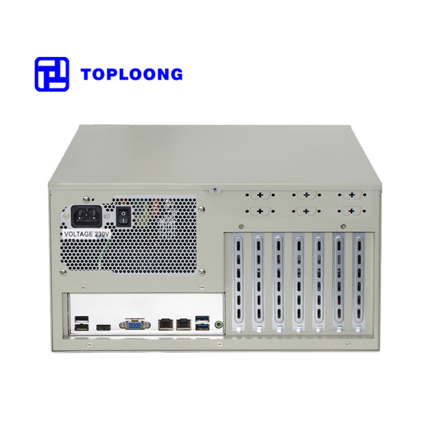 Shoe Box Style ATX Pc Case Industrial Server Case Chassis Wall Mounted IPC Enclosure With Full Height Pcie Slots AXT PSU