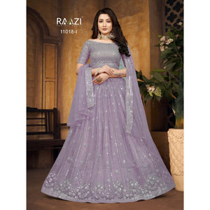 Viscos de terciopelo de diseñador de lujo, la mejor calidad, Lehenga Choli, bordado, funciona con el proveedor Dupatta de la India - Product Image 1