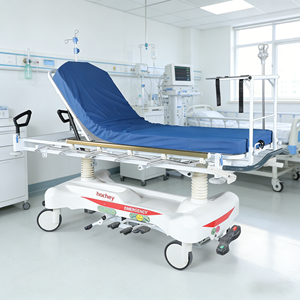 Cama de Transporte de Emergencia Multifuncional Hochey Medical de ABS con Ruedas Bloqueables, Camilla para Pacientes de Hospital - Product Image 4