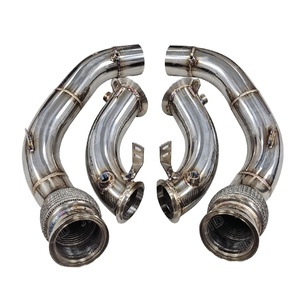 JTLD高品质其他发动机零件304SS宝马M5 F90 X6M F96 2021 M8 F92 4.4T带阀运动落水管排气系统 - Product Image 1