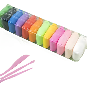 Set di Argilla Morbida Super Leggera da 80g, 12 Colori, Facile da Usare, Materiale per Slime e Pasta Modellabile per la Creatività dei Bambini - Product Image 4