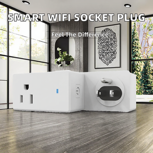 Prise intelligente WiFi standard US avec minuterie via application, commande vocale, compatible Android OS pour la maison - Product Image 2