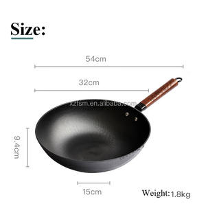 Directo de Fábrica: <span class=keywords><strong>Wok</strong></span> de Hierro Fundido Ligero con Mango de Madera - Product Image 2