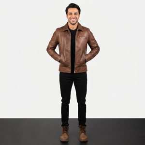 Streatwear Customized <b>Men's</b> PU Leather <b>Bike</b> <b>Jacket</b> Loose Fit Plus Size Turn-Down Nonwoven Finished Garment <b>jacket</b> for <b>men</b> - Product Image 1