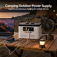 Station d'alimentation portable Dawnice 300W 896Wh LiFePO4, générateur solaire à onde sinusoïdale pure, alimentation de secours pour le camping en plein air et les situations d'urgence