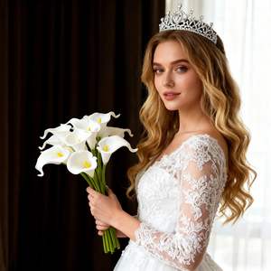 Venta Directa de Fábrica, Flor Artificial de Lirio de Cala, Tacto Realista, Tallo Individual, Decoración para Bodas y Hogar, para Arreglos Florales - Product Image 3