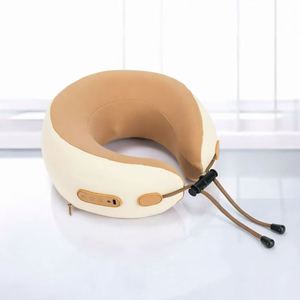 Rechargeable Neck Support Pillow with Heat & <b>Vibration</b>, Ergonomic Travel Pillow for Pain Relief, Wholesale Bulk Orders Accepted - Product Image 1