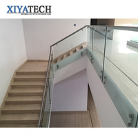 XIYATECH bonne qualité en acier inoxydable tuyau carré garde-corps en verre conception de gril de balcon