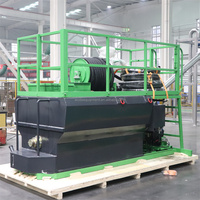 Machine d'hydro-semeuse portable 2000 litres avec pompe à pulvérisation de paillis pour l'aménagement paysager des pelouses, des fermes et des pentes