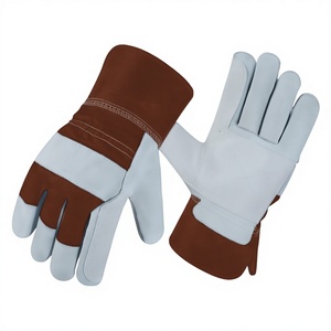 Gants de travail Premium Florida Rigger à double paume en cuir de vachette pleine fleur, résistants à la chaleur, flexibles, pour la sécurité industrielle et l'anti-abrasion - Product Image 5