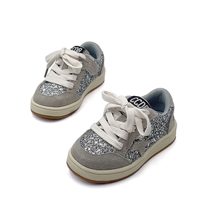 Nuevos zapatos de estilo de baloncesto para niños con purpurina, <span class=keywords><strong>zapatillas</strong></span> británicas de moda para niños, zapatos casuales para hombres, venta al por mayor, zapatos para caminar para niños - Product Image 2