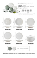 Vaisselle Blanche Personnalisée en Gros d'Usine, Services de Table Incassables en Céramique pour Cuisine et Maison