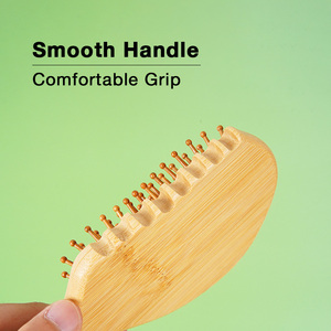 Private Label Air Cushion Hair <b>Brush</b> with <b>Rounded</b> Massage Pins for Scalp Care Salon Hair Styling - Product Image 2