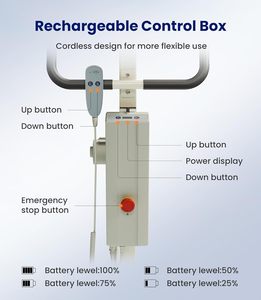 Elektrischer Aufstehlifter und Transferstuhl, Tragbar und Verstellbar, Mobilitätsunterstützung für Senioren und Behinderte für Zuhause - Product Image 4
