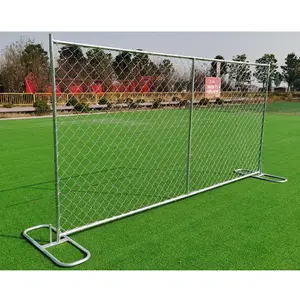 6 * 12ft inşaat zinciri bağlantı çit/galvanizli geçici bariyer/Boston San Francisco ücretsiz ayakta geçici çit satışa
