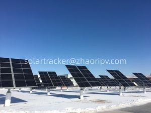 Fabricantes <span class=keywords><strong>Solar</strong></span> Sistema DE SEGUIMIENTO DE DOBLE EJE Soporte de montaje <span class=keywords><strong>Azimut</strong></span> de tierra 0 a 60 Altitud con sistema de accionamiento de giro - Product Image 6