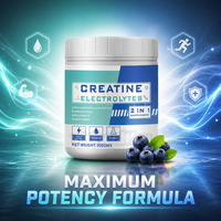Vitahealthy OEM/ODM Private Label 2-in-1 Creatine Elektrolyten Poeder Supplement Suiker Vrij Aardbei Smaak Spiergroei 300g