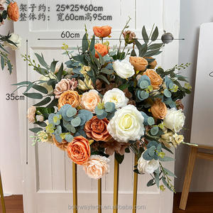 <span class=keywords><strong>Centrotavola</strong></span> Personalizzato con Rose Nere e <span class=keywords><strong>Pampas</strong></span>, Composizione Floreale per Matrimoni, Accessori per Eventi e Feste, Decorazioni per Palcoscenico - Product Image 4