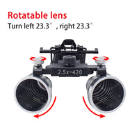 Professional Dental Surgical Loupes 2.5X 3.5X Magnification Clip-on Oral Surgery Magnifier Portable Dentist Optical Instrument