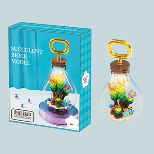 Trang Trí Nhà Hình Dạng Hoa Khối Xây Dựng 98Pcs Bóng Đèn Mọng Nước Mô Hình DIY Hạt Nhỏ Khối Xây Dựng - Product Image 3