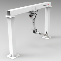 Robot láser de fibra CNC programable AS para corte y soldadura de curvas espaciales 3D