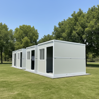 Maison mobile préfabriquée de 20 pieds ou 40 pieds, extensible, pliable, conteneur habitable, maison modulaire, mini-maison, villa préfabriquée portable pour une vie de luxe
