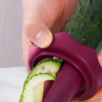 Spiraliseur manuel pour la cuisine - Coupe-légumes multifonctionnel avec lames en acier inoxydable, réutilisable, portable, en matériau PP de qualité alimentaire