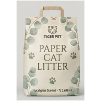 Litière pour chat en papier pour peaux sensibles, hypoallergénique, non parfumée, à base de plantes