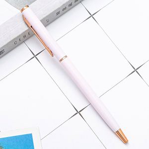 Stylo bille fin en métal à mécanisme rotatif, personnalisable avec logo, prix usine, idéal pour promotion hôtelière - Product Image 1