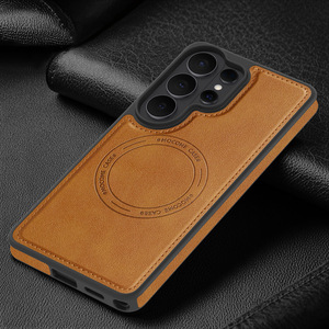 Étui de téléphone portable magnétique en cuir rétro avec surpiqûres de luxe pour <span class=keywords><strong>Samsung</strong></span> Galaxy S26 Ultra S24 FE S25 Edge A57, étui en TPU - Product Image 6