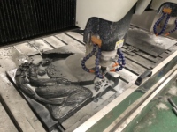 Machine de gravure laser CNC pour pierre, marbre, granit, gravure de précision à tête simple ou multiple, pierre tombale
