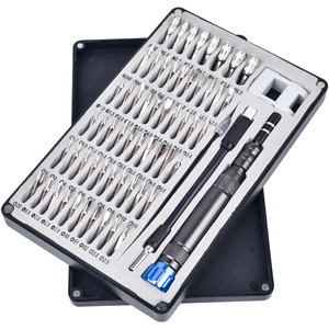 Weeks 64 In 1 Screwdriver Set Chrome Vanadium Steel Magnetic Insulated For Watch And Mobile Phone Repair Tool Kit - Product Image 2