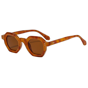Gafas de Sol Retro Geométricas para Hombre, Montura Completa, UV400, Protección Solar, Estilo Adulto - Product Image 2
