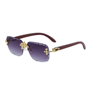 LBAshades 90324 2025 <span class=keywords><strong>gafas</strong></span> de sol cuadradas Vintage <span class=keywords><strong>para</strong></span> hombres y mujeres UV400 Cut Edge marca de lujo <span class=keywords><strong>gafas</strong></span> de sol de moda con diseño sin montura - Product Image 6