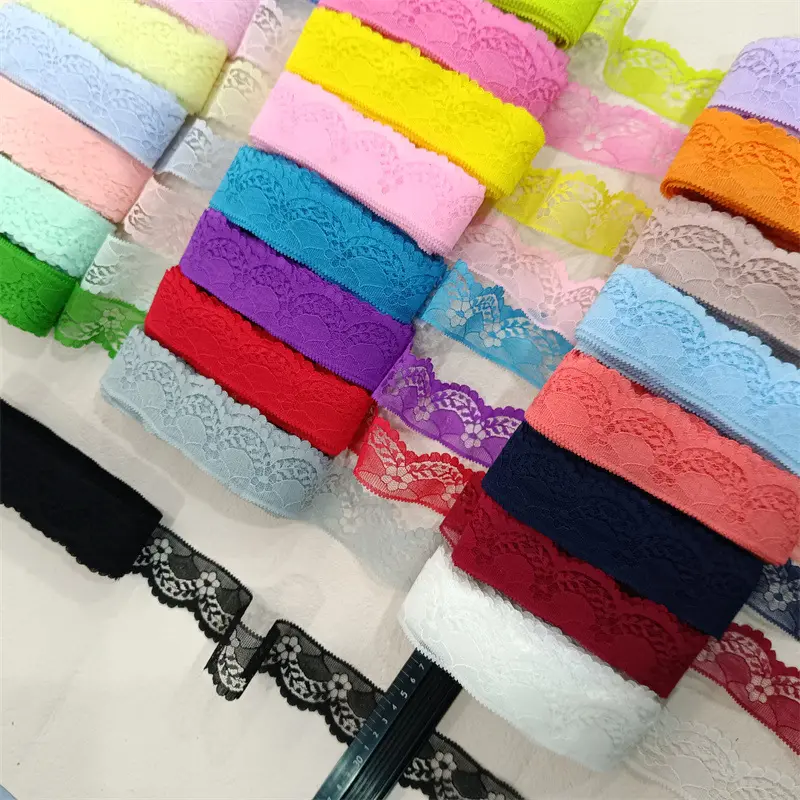 Multi-color Polyester Lace In Stock 4cm Single-sided DIV Handmade Accessories For Clothing And Wedding Dress