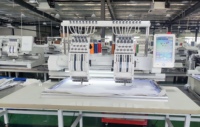 Machine à broder monotête rapide et automatique pour la décoration de serviettes