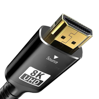Câble HDMI 2.1 8K 48 Gbps, câble optique actif AOC, 4 cœurs, fibre optique OM3, cordon HDMI avec puce en silicium allemande pour jeux vidéo et téléviseurs