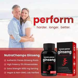 大人のエネルギーブーストのための韓国赤パナックス人参ハーブカプセル - Product Image 6