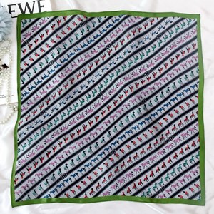 <span class=keywords><strong>Foulard</strong></span> Quadrato Piccolo in Seta con Stampa Animale Cavallo alla Moda, Sciarpa Decorativa da Collo in Vera Seta per Donna, Primavera Estate, Regalo per la Mamma - Product Image 6