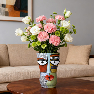 Jarrón de Resina Abstracto, Portaflores Escultural, Centro de Mesa Artístico para Decoración del Hogar - Product Image 5