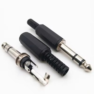 Connecteur <span class=keywords><strong>jack</strong></span> audio <span class=keywords><strong>double</strong></span> canal 6,35 mm, prise casque mâle, connecteur <span class=keywords><strong>jack</strong></span> stéréo 6,35 mm, câble audio, borne de connexion - Product Image 3