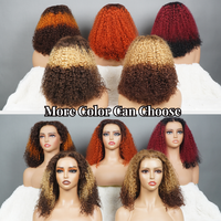 Proveedor de Pelucas de Cabello Humano 100% Virgen, 18 Pulgadas, Rizos Birmanos en Color 99J, Peluca con Frente de Encaje Transparente para Mujer