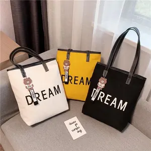 Tas Tangan Wanita, Tas Kurir Wanita, Tas Bahu Kanvas, Tas Belanja Besar, Tas Tote Bening Neoprene