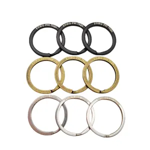 Stainless Steel Key Rings 1inch 25mm Round Split Key Rings For Keychains Stainless Steel Keychain Ring For Craft