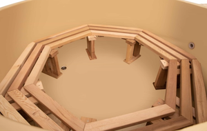 الصنوبر Thermowood خشبية الخشب أطلقت حوض استحمام ساخن وخارجية برميل الأحمر الارز حوض استحمام ساخن - Product Image 3