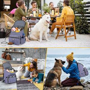 Mochila de Viaje para Perros, Muestra Gratis, Bolsas de Viaje para Perros Aprobadas por Aerolíneas, Suministros para Bolsas de Pañales para Cachorros, Camping para Mascotas - Product Image 6