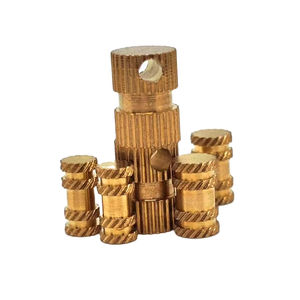 Tour CNC personnalisé divers écrous en <span class=keywords><strong>laiton</strong></span> gaufré sergé intégrés M3 M4 M5 M6 - Product Image 1