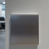 Interrupteur 1 Gang 1 Voie avec Indicateur LED, Nouveau Design Gris Noir, Haute Qualité, pour Usage Domestique et Professionnel (Vente en Gros MGA)